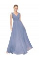 Cheapest Floor Length High Neck V-Back Chiffon Prom Dress UK