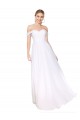 Cheapest Off the Shoulder Long Full Length Chiffon Prom Dress UK