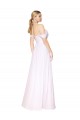 Cheapest Off the Shoulder Long Full Length Chiffon Prom Dress UK
