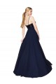 Cheapest Sweetheart High Neck Sequin Top Long Chiffon Prom Dress UK