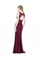 Cheapest Long Lace Prom Dress with Peekaboo Bodice and Keyhole Back UK