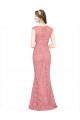 Cheapest Sweetheart Mermaid Long Lace Prom Dress with Wide Straps UK