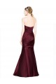 Cheapest Mermaid Sweetheart Soft Satin Prom Dress with Pleats UK