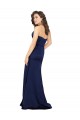 Cheapest Floor Length Wrap Skirt Silky Satin Prom Dress UK