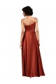Cheapest Sophisticated One Shoulder Silky Satin Prom Dress with Full Skirt UK