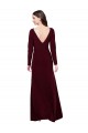 Cheapest Long Sleeves Spandex Prom Dress with Front Slit UK