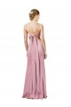 Cheapest Fit and Flare Slim Crepe Prom Dress with Cutout Back UK