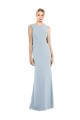 Cheapest Draped Backless Crepe Prom Dress with Pockets UK