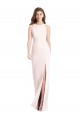 Cheapest Diamond Cutout Back Trumpet Prom Dress with Front Slit UK