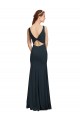 Cheapest Sleeveless Bateau Neckline Crepe Prom Dress with Twist Back UK