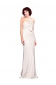 Cheapest Strapless Crepe Fitted Prom Dress with Twist Bow UK