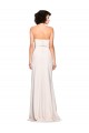 Cheapest Strapless Crepe Fitted Prom Dress with Twist Bow UK