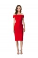 Cheapest Off the Shoulder Square Neck Cocktail Prom Dress / Homecoming Dress UK