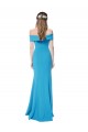 Cheapest Off the Shoulder Crepe Prom Dress with Fitted Silhouette UK