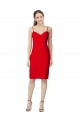 Cheapest Sleeveless Cocktail Length Sweetheart Neckline Crepe Prom Dress / Homecoming Dress UK