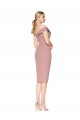 Cheapest Knee Length Off the Shoulder Sweetheart Crepe Cocktail Prom Dress / Homecoming Dress UK
