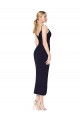 Cheapest High Neck Spaghetti Straps Crepe Short Wrap Cocktail Prom Dress / Homecoming Dress UK
