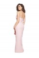 Cheapest Strapless Long Full Length Ruffles Low Back Crepe Prom Dress UK