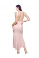 Cheapest High Neck Low V-Back Midi Length Crepe Cocktail Dress / Prom Dress UK