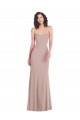 Cheapest Strapless Princess Line Crepe Mermaid Prom Dress UK