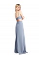 Cheapest Feminine Scoop Neckline Long Crepe Slip Prom Dress  UK