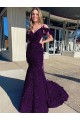 Cheapest Cold Shoulder Sleeveless Long Court Train Velvet Sequin Prom Dress UK