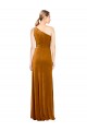 Cheapest Sleek One Shoulder Long Velvet Prom Dress UK