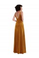 Cheapest Twist Front Cutout Velvet Maxi Prom Dress with Pockets UK