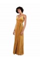 Cheapest Romantic Velvet Floor Length Prom Dress with Wrap Detail UK